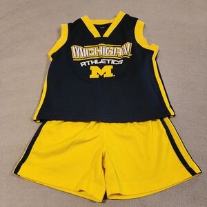 U of M Tank and Shorts Set 4T